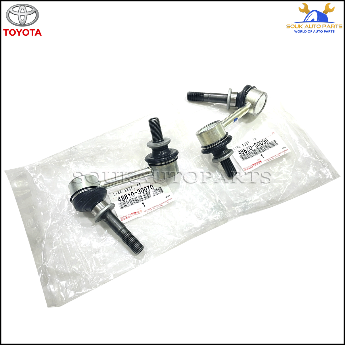 TOYOTA 純正 LINK ASSY FR STABILIZER 左右 2個 48810-30070 & 48820-30090 GENUINE Toyota LINK ASSY, FR STABILIZER