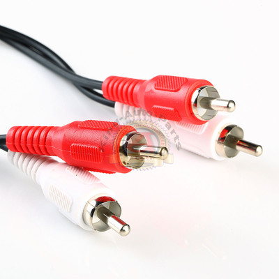 3FT RCA Dual RCA Cable 2 Male to Male Stereo Patch Audio Cable NICKEL PLATED