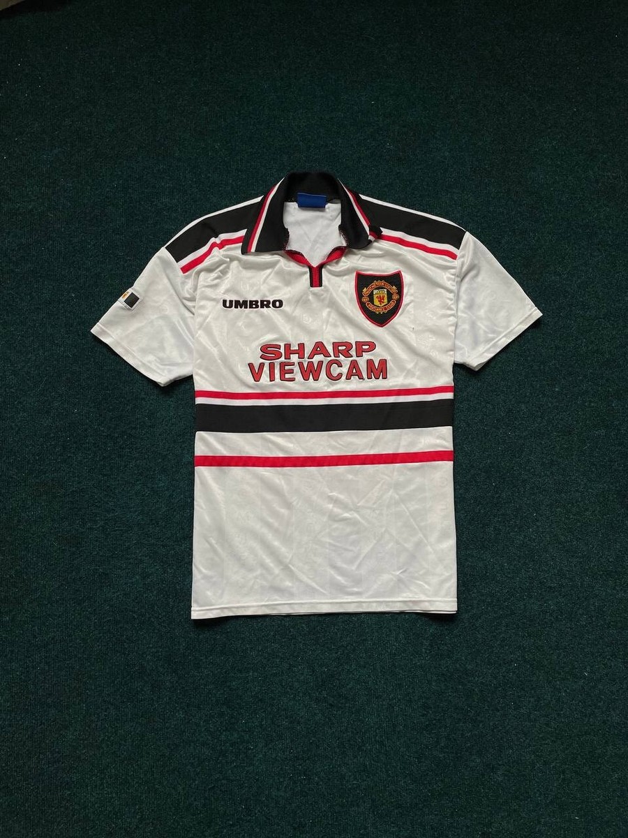 Umbro Manchester United 1997-1998 Away Jersey Polo Sharp