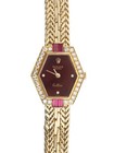 Rolex Cellini 2291  18ct Yellow gold  Factory Set Diamond and Ruby Bezel