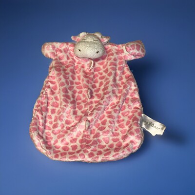 Angel Dear Pink Giraffe Security Blanket/Lovey Paci Holder