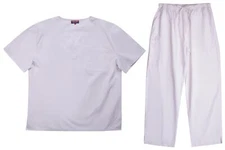 Tropi Mens Scrub Sets - Four Pocket Medical Scrubs Uniform (V-Neck with Cargo