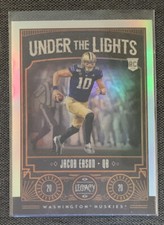 Jacob Eason 2020 Legacy Under The Lights SILVER PRIZM HOLO Rookie Card RC