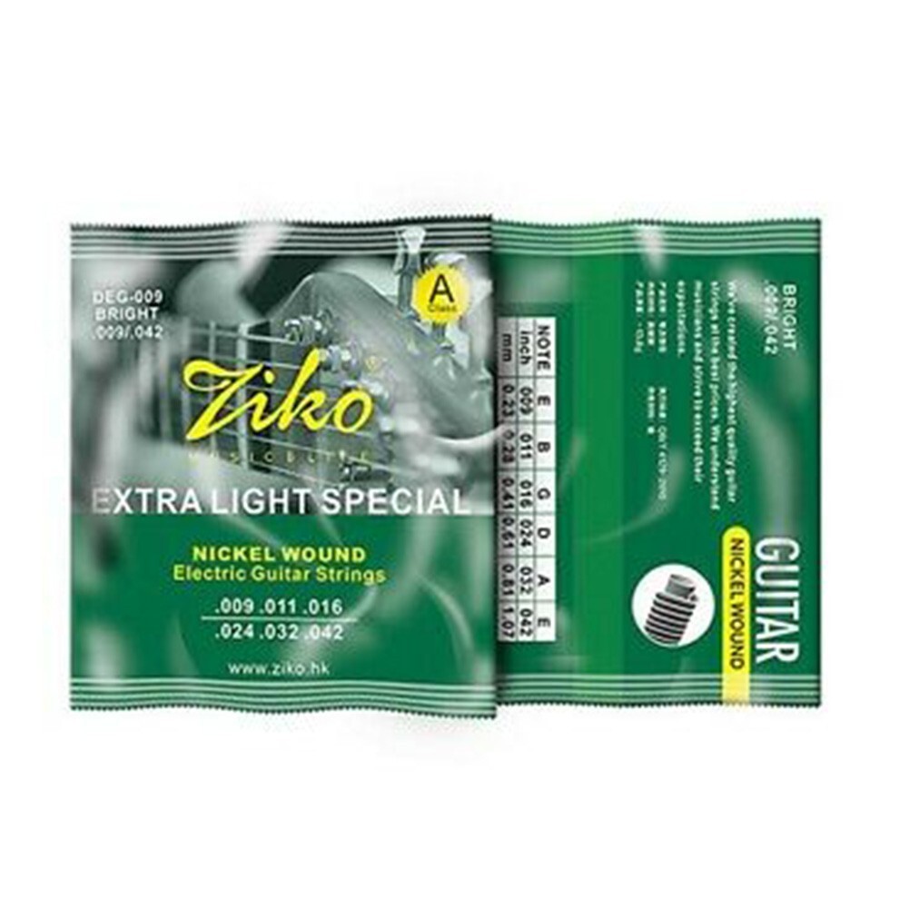Strings 3 Set DEG009 Electric Guitar Strings ZIKO Musical Instruments