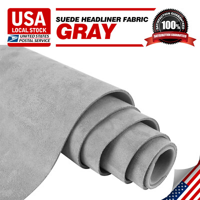 60'' Width Gray Foam Backing Headliner Material Fabric For Car Roof Liner Replace