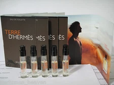 Hermes Terre D`Hermes Cologne Sample Vials Men Lot of 10 PC Fast Ship