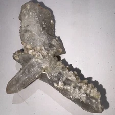 98g Quartz Specularite Calcite Specimen Rough Crystal Divination Healing #416
