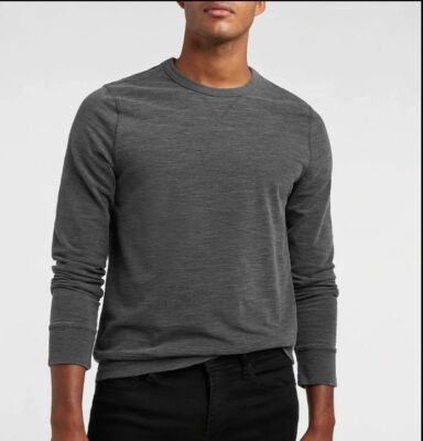 Express Slub Crew Neck Sweatshirt Gray (Big & Tall: 2XL)