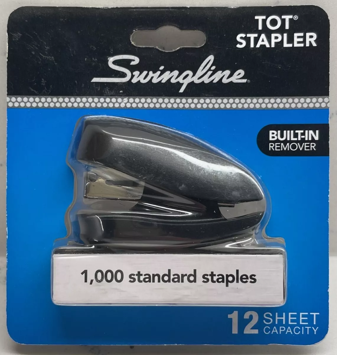 Swingline Tot Mini Stapler 12-Sheet Capacity Purple