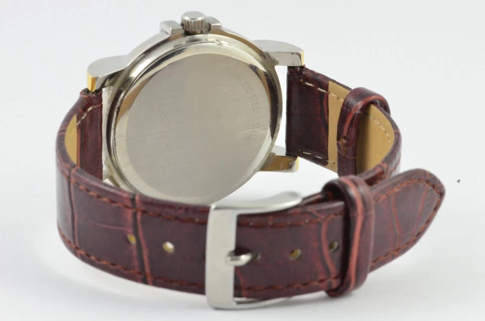 Reloj Sector Adventure 1930 Automático Hombre 35mm Correa Acero/Dorado Cuero Vintage Foto 4 de 4