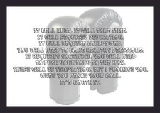 Boxing quote - Motivational Inspirational Typography famous Quote Posters