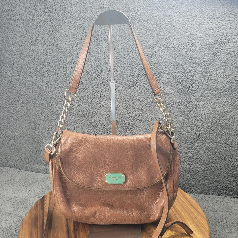 Bolso Bandolera Michael Kors Bedford Cuero Mediano Marrón Convertible de Hombro Foto 2 de 4