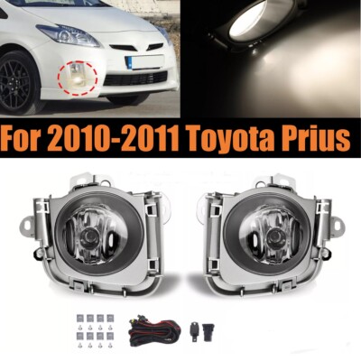 Pair Bumper Fog Light Driving Lamp Wire Switch Kit For 2010 2011 Toyota 