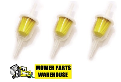 3 REPLACEMENT UNIVERSAL KOHLER JOHN DEERE FUEL FILTER 715960 25 050 03S 109585  