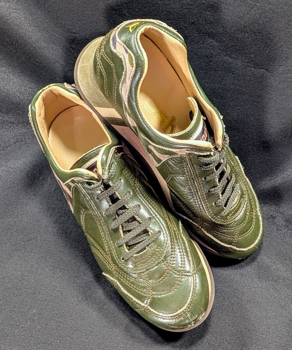 WOSH Sneaker GREEN CAMO Women CASUAL 6M Athletic LEATHER? One-of-a-Kind! View 5