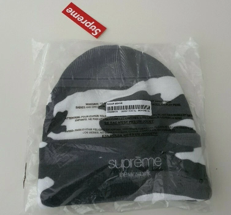 FW20 Supreme Radar beanie Snow camo New And Unopened Camouflage Hat