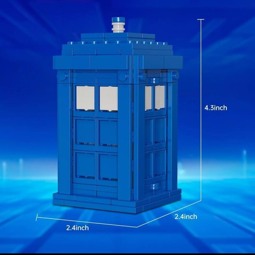 New MOC Doctor Who Tardis Model Police Box Phone Booth Kit Compatible With L*go - Picture 2 of 4