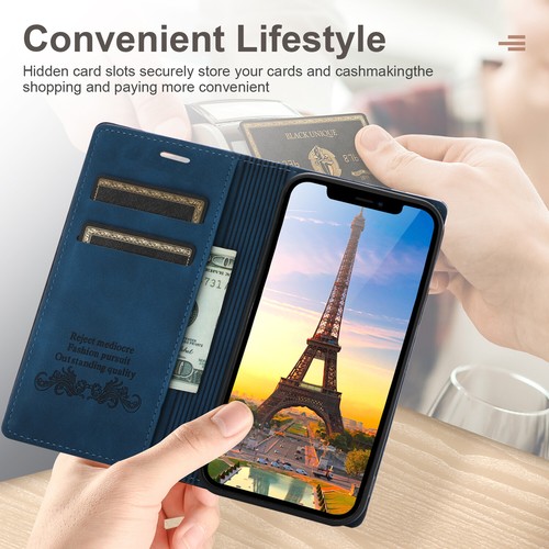 Magnetic Shockproof Flip Card Case Stand Cover For Samsung Note 8 9 10+ 20 Ultra - Picture 4 of 18