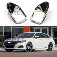 Front Bumper Fog Light Cover Trim For Honda Accord 2022 Chrome Accessories