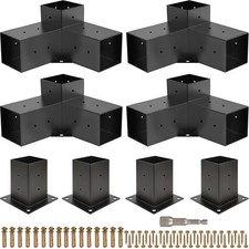 Grehitk Pergola Kit Pergola Brackets 3-Way Right Angle Corner Bracket Woodworks