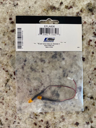 RC E-FLITE ADVANCING ELECTRIC FLIGHT EFLA606 ORANGE LED (2) UNIVERSAL LIGHT KIT - Picture 4 of 4