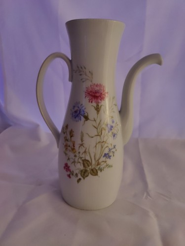Vintage Upsal Ekeby Karlskrona Sweden Floral Coffee Pot No Lid - Picture 5 of 10