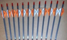 12-Gold Tip Hunter 500 Carbon Arrows Blazer Vanes CUT TO LENGTH!