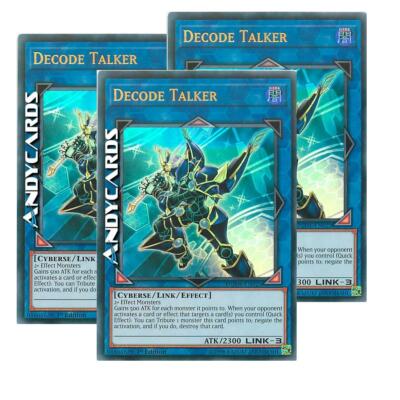 3x DECODE TALKER   (Transmitter Decoder)   Ultra R   DUDE EN023   YUGIOH