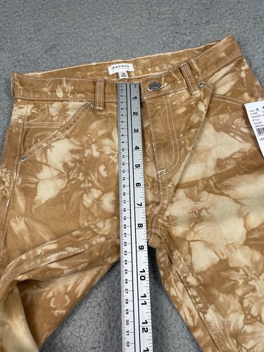 PacSun Carpenter Boys Kids Unisex Khaki Brown Tie Dye Denim Jeans Size 10 - Picture 5 of 11