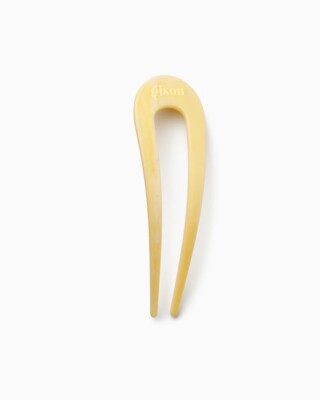 Gisou Honey Gloss Yellow Acetate French Hair Pin + Dust Bag + Hair