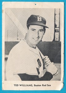 LOW GRADE TED WILLIAMS HOF JAY PUB PHOTO VINTAGE 1960 BOSTON RED SOX TPHLC-5034