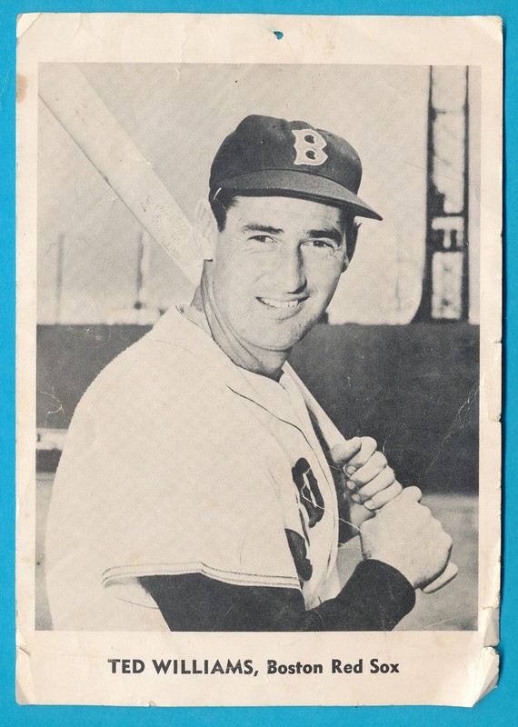 LOW GRADE TED WILLIAMS HOF JAY PUB PHOTO VINTAGE 1960 BOSTON RED SOX TPHLC-5034