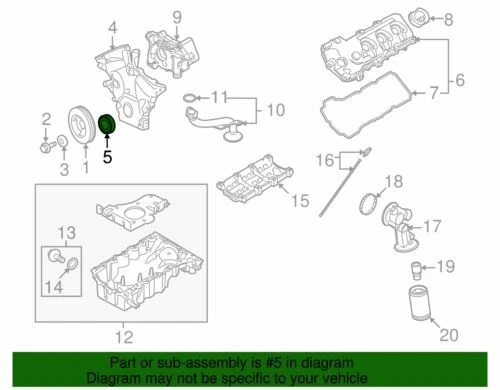 OEM новый 2007-2019 Ford Lincoln Mercury Sable MKZ SEL заднее основное уплотнение At4Z-6701-A - Изображение 2 из 2