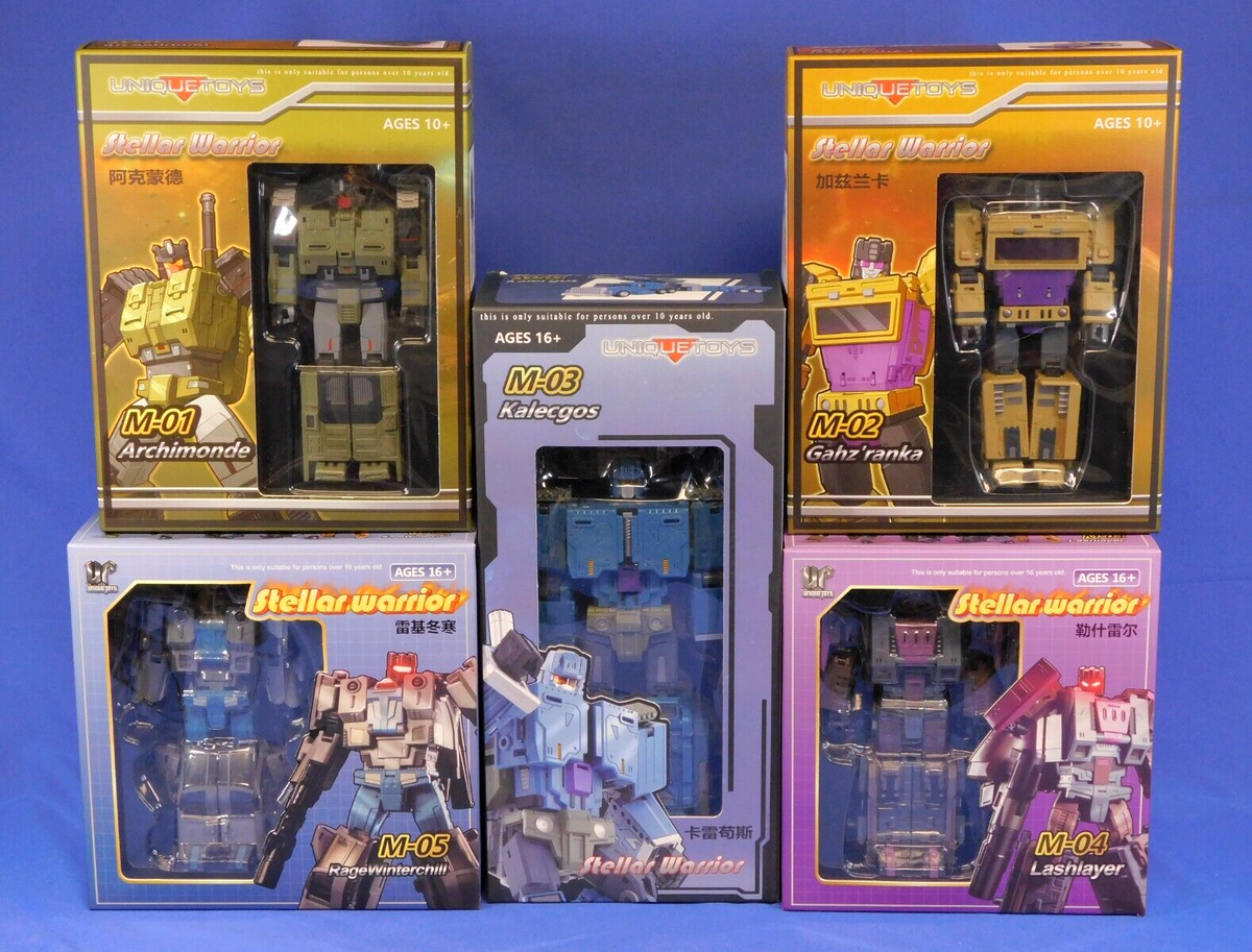 Unique Toys Ragnaros (ブルーティカス似) 開封のみ未使用 UNIQUE TOYS RAGNAROS M01-05 STELLAR WARRIOR SEALED SET OF 5 | eBay