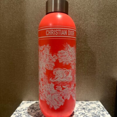 Christian Dior Dioriviera Water Bottle Orange Tumbler Toile de