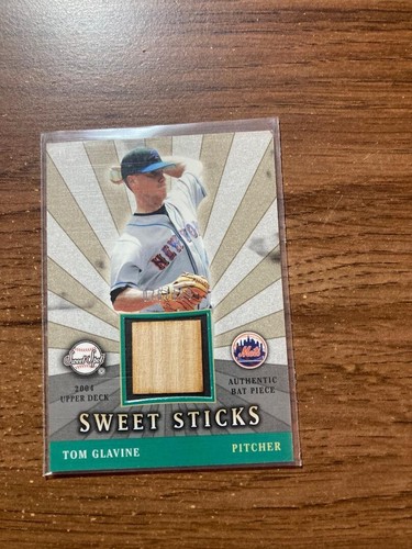 2004 Upper Deck Sweet Spot Sticks #SSS-GL TOM GLAVINE 76/199 Game Used Bat Mets