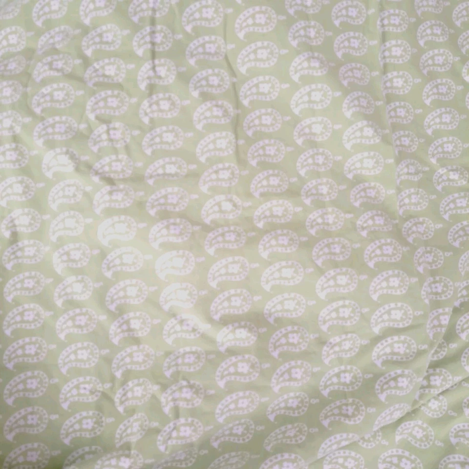 Funda nórdica Pottery Barn Kids completa/queen verde cachemira reversible 100 % algodón  Foto 3 de 4