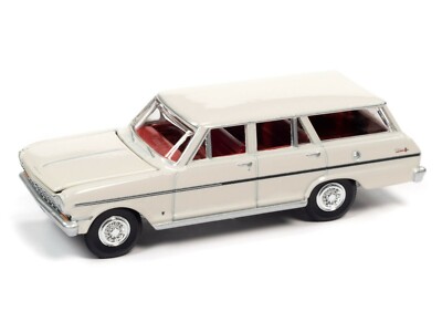 2021 AUTO WORLD 1:64 *PREMIUM 4A* WHITE 1963 Chevy Nova II 400