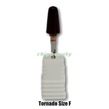 Carbide Nail TORNADO / VOLCANO Nail Drill Bit 3/32" Purple Coating Size F