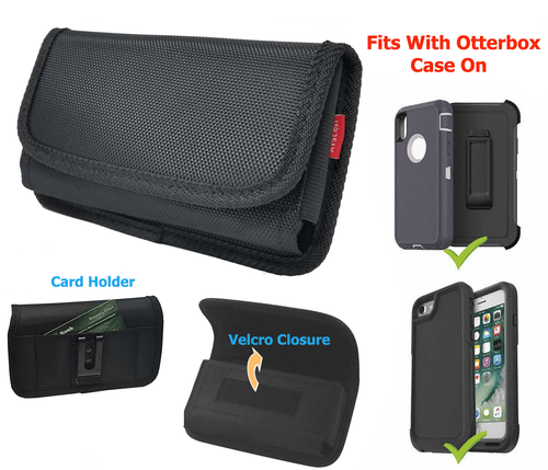 Plus Size Clip Holster Pouch Case Fits Galaxy S25/S24/S23 Ultra, with Cover on - Picture 1 of 6