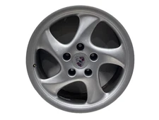 2002 Posche Boxster Wheel Rim 18"x9" Alloy 5 Spoke Rear *SCUFFS* OEM 99336213801