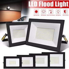 LED Floodlight Spot Light Watt Security Flood Lights Outdoor Garden Lamp IP66
