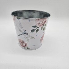 Emma Bridgewater Rose's and Dragonflies Metal Plant Pot Marks & Spencer 