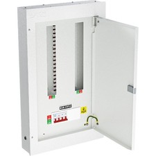 Axiom 3 Phase Electrical Distribution Board 12 Way With 125A 4P Isolator