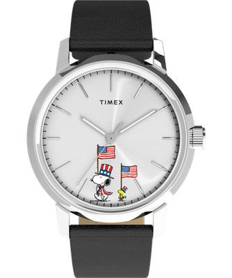 Timex Peanuts Marlin Schwarz Herren Armbanduhr TW2Y50300
