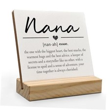 Nana Gifts Desk Decor, Mothers Day Christmas Gifts for Grandma Gigi Mimi, Best