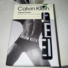 NEW - 3 PACK CALVIN KLEIN INTENSE POWER - MICRO LOW RISE TRUNKS - LARGE NEW