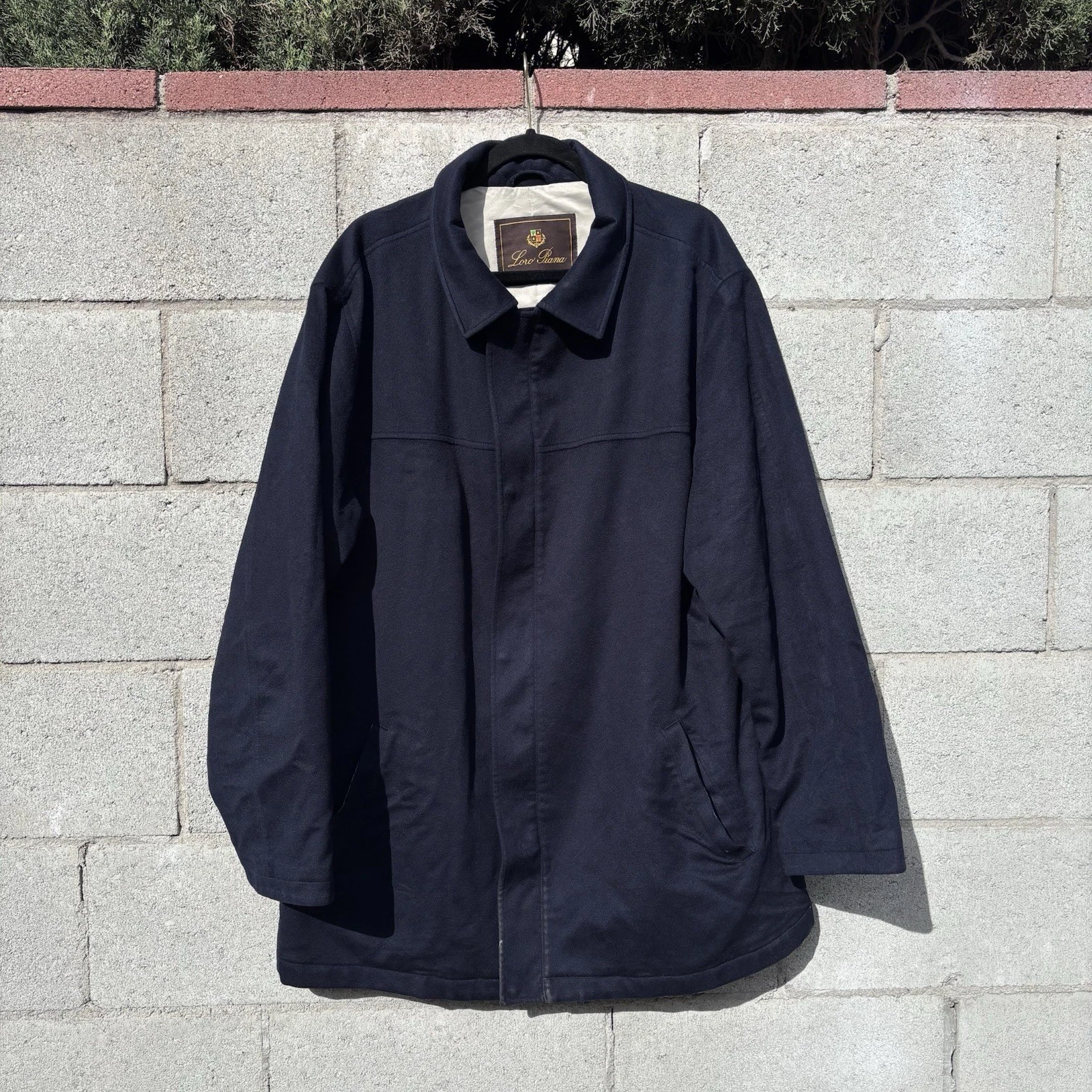 $4995 Loro Piana Storm System Cashmere Voyager Jacket Coat Blue Sz 2XL