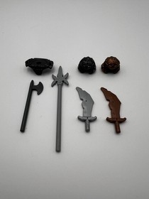 LEGO Fantasy Era Castle Troll Warrior 5 & 3 Lot, Cas375 Cas368 - Tower Raid