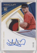2018 Panini Immaculate Rookie Gold 14/49 Lucas Sims #5 Patch Auto 5w7